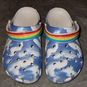 Rainbow Cloud Crocs